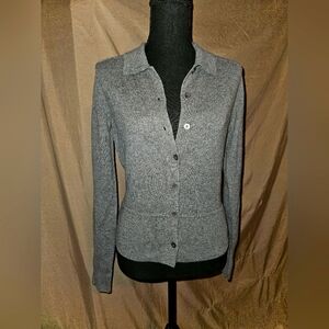Anne Klein Grey Cashmere Sweater Size Small